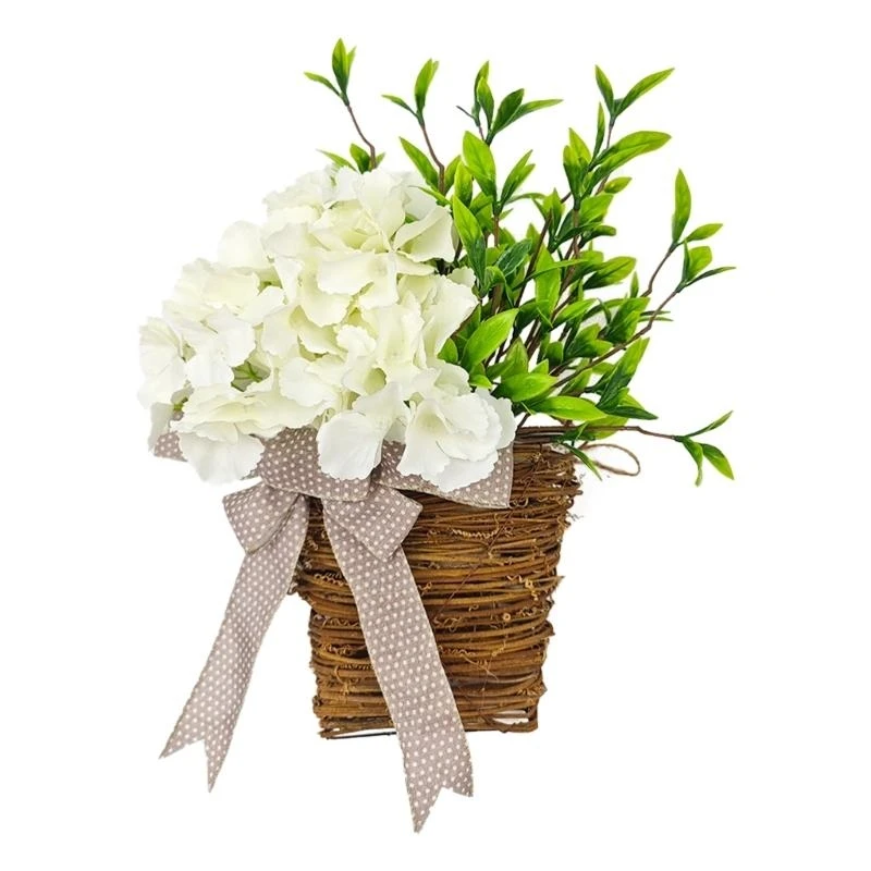 

Stylishs Wall Decorations Fake Flowers Wreath Suitable for Various Setting 15UB