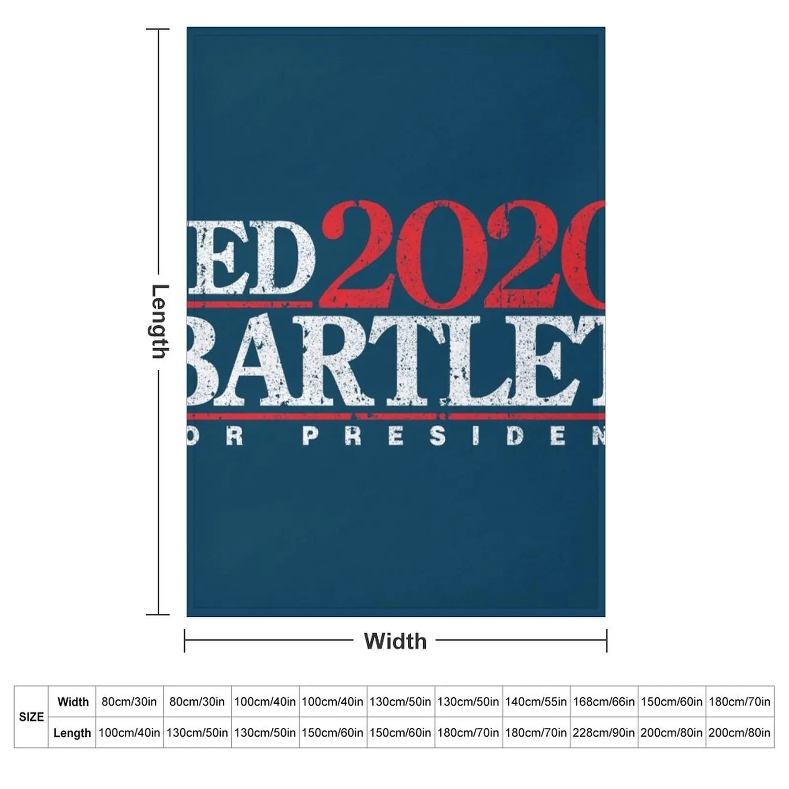 Jed Bartlet 2020 Throw Blanket cosplay anime Summer Designers Single for sofa Giant Sofa Blankets