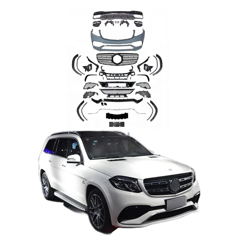 

GLS400 GLS500 GLS350 X166 Модернизация автомобиля для X166 GLS63 Стильный вид Автомобильный комплект кузова Сменный бампер