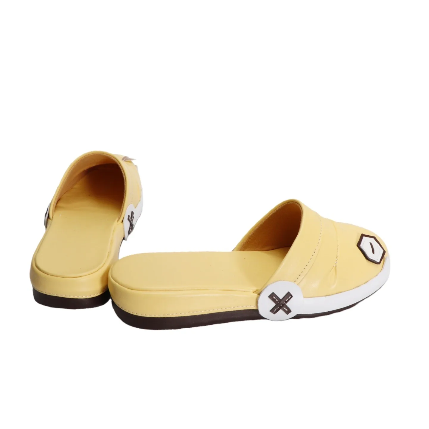 아이노 코스프레 신발 게임 겐신 임팩트 코스프레 소품 귀여운 노란색 슬리퍼 할로윈 카니발 파티 부츠 맞춤 제작