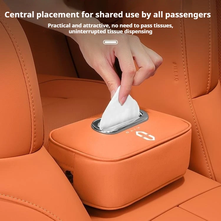 For AITO M9 M8 M7 M5 EV Car Tissue Box Hanging Napkin Holder Auto Tissue Bag Interior Decoration Accessories