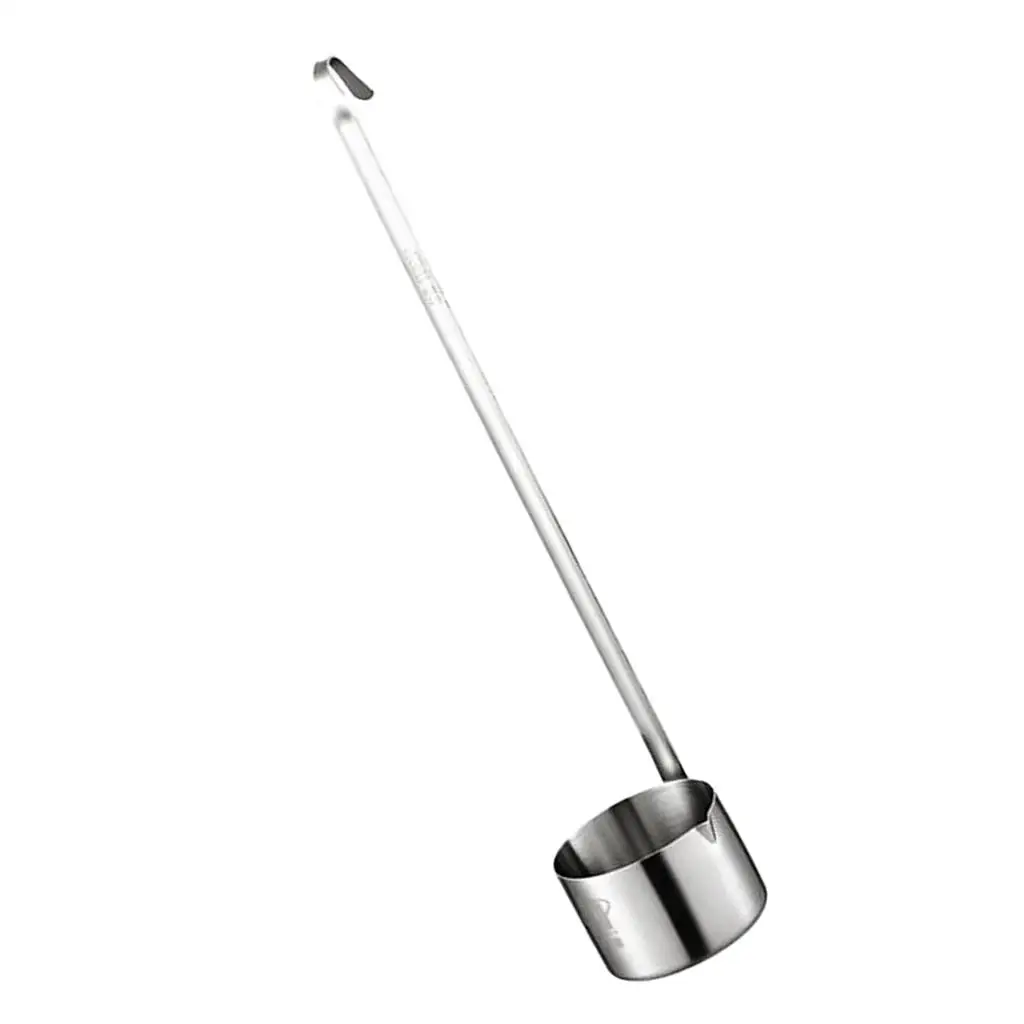 Stainless Steel Slotted Spoon Kitchen Hanging Dipper for Bartenders Hot Pot Tools for Home Use