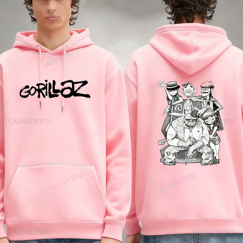 عضو فريق الغوريلاز الموسيقي في أريكة هوديي هوديي الرجال الشارع الشهير Harajuku ملابس للجنسين البلوز جديد في هوديس وبلوزات #6