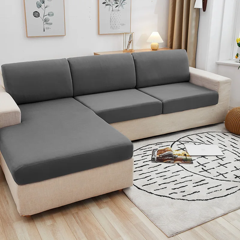 Elastic Sofa Seat Cushion Cover for Furniture Protector Sofa Covers Pets Kids Washable Sofa Cushion Case Removable Livingroom