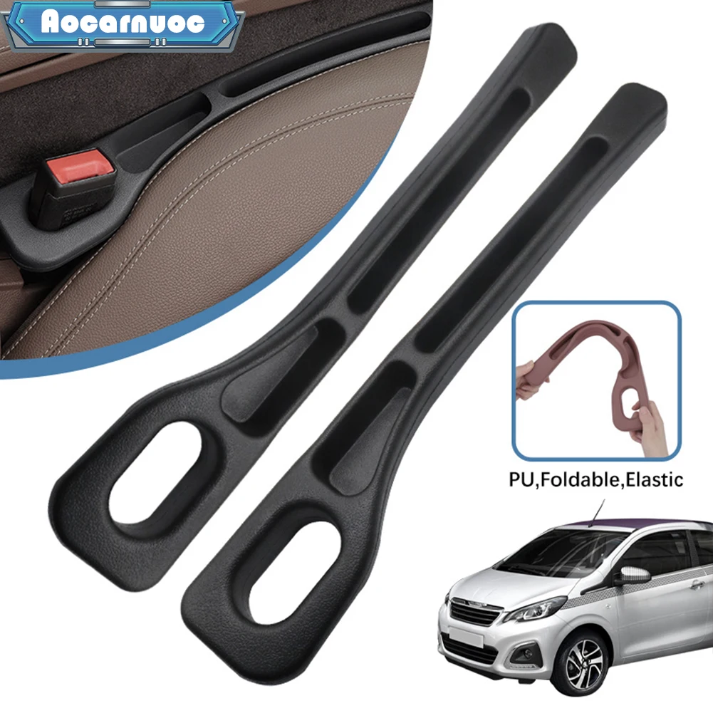 

2pcs/set Car Seat Gap Filler Strips For Peugeot 108 2014 2015 2016 2017 2018 2019 2020 2021 2022 Interior Organizer Accessories