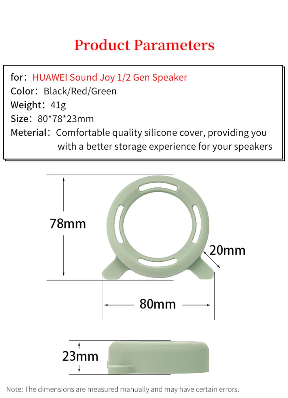 Silicone Desktop Speaker Bracket for Sound Joy 1/2 Gen Stand Smart Speaker Holder Base Support Frame Storage Rack