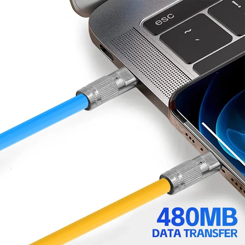 66W USB C to Type C Fast Charging Cable 0.3M Short Cable Type c Data Cord for Power Bank Laptop/Tablet/Phone Portable Charge