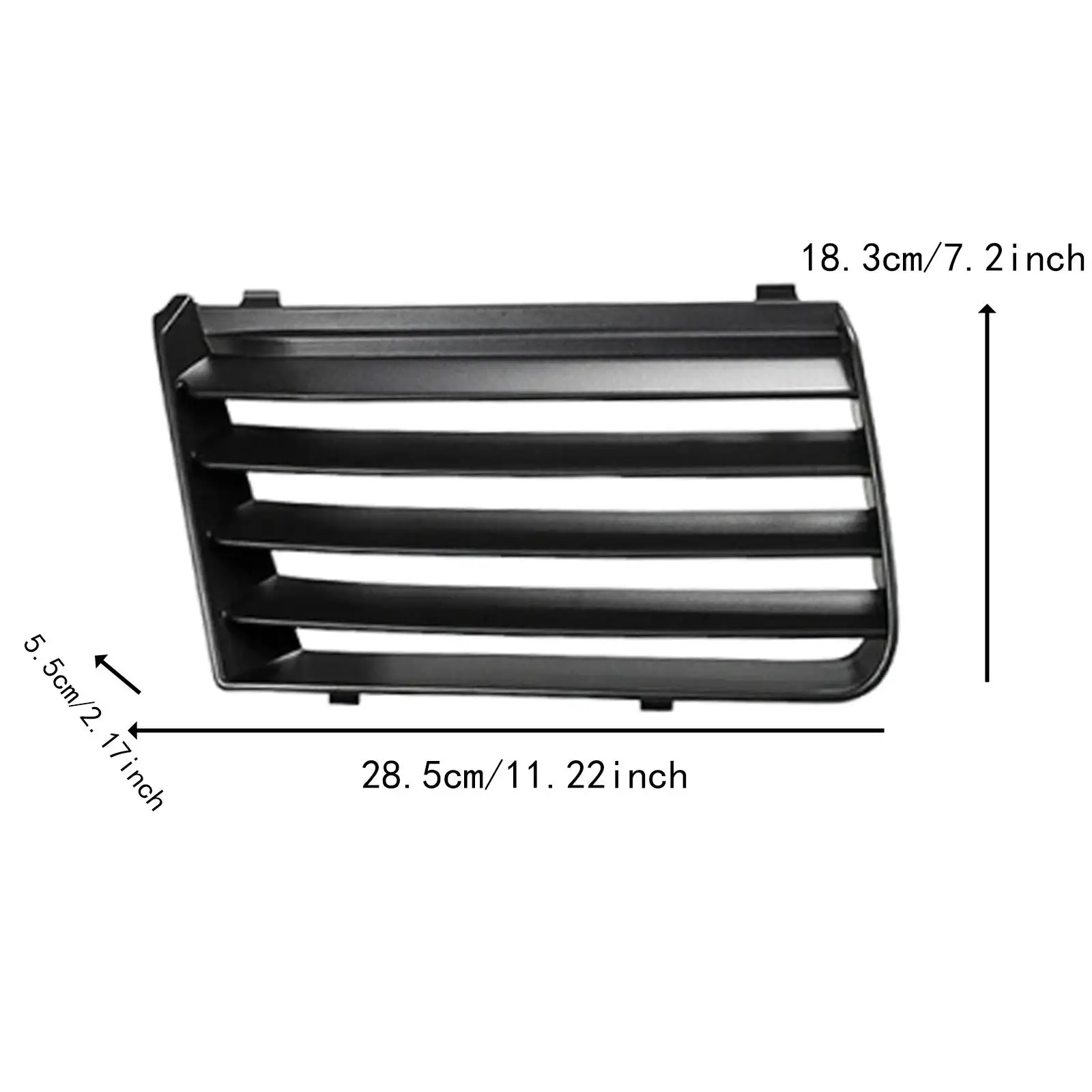 المصد الأمامي العلوي ملحقات الشبكة غطاء مصباح الضباب التلقائي يستبدل مباشرة شبكة الضوء للمقعد سهل التركيب #6
