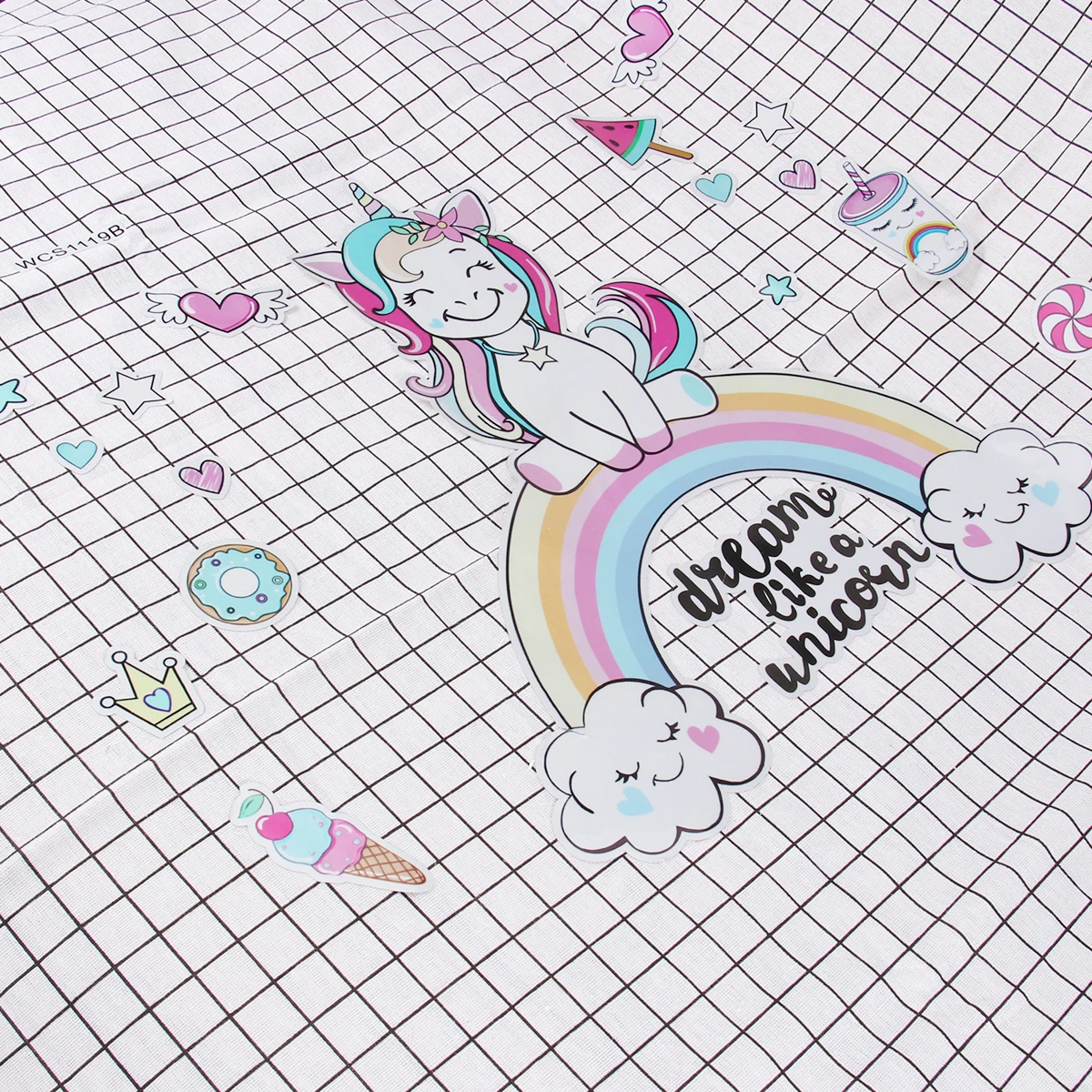 

38 X42cm Unicorn Wall Sticker Paper European and American Decals Home Wallpaper