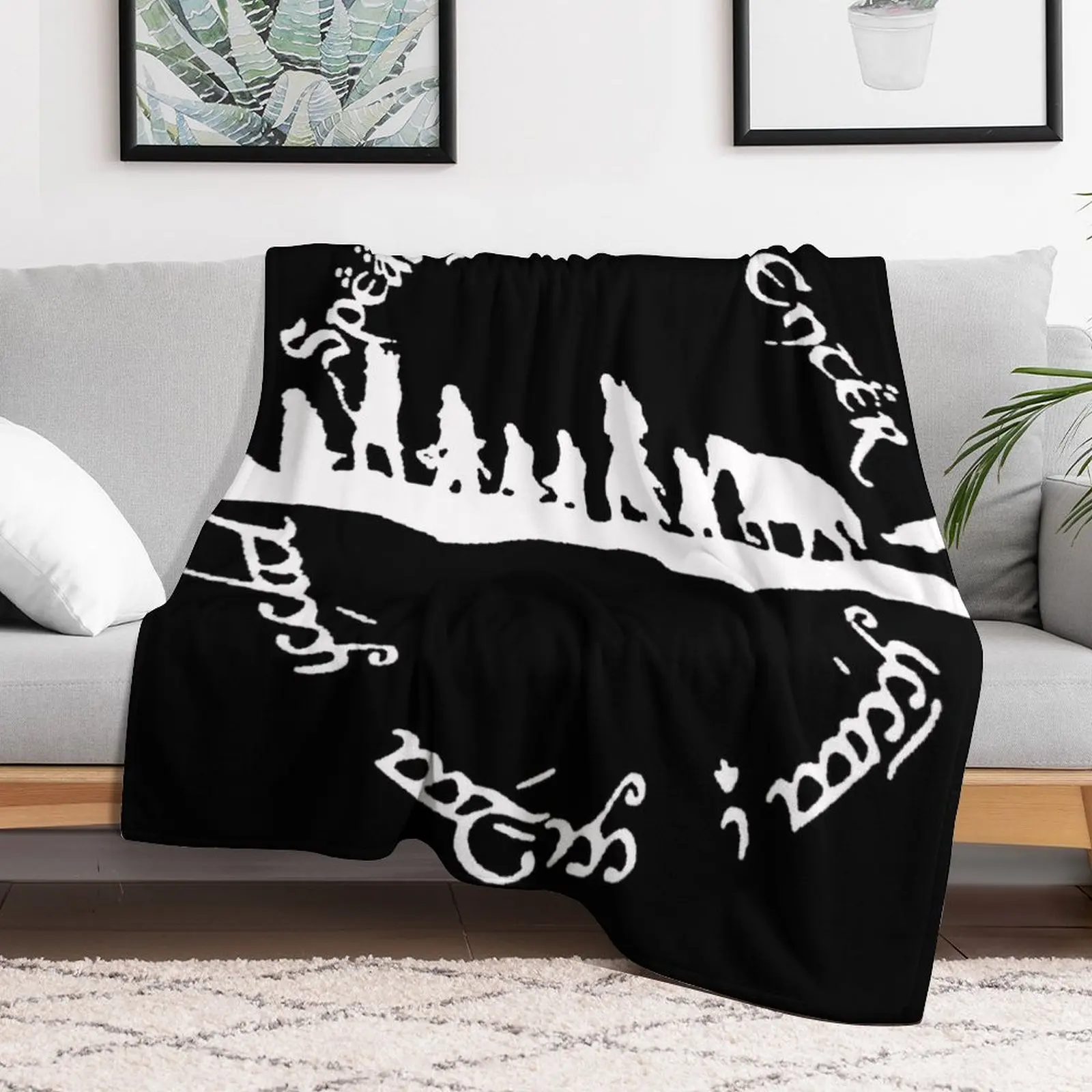 Speak friend and enter Throw Blanket Summer Beddings Blankets For Sofas manga Blankets