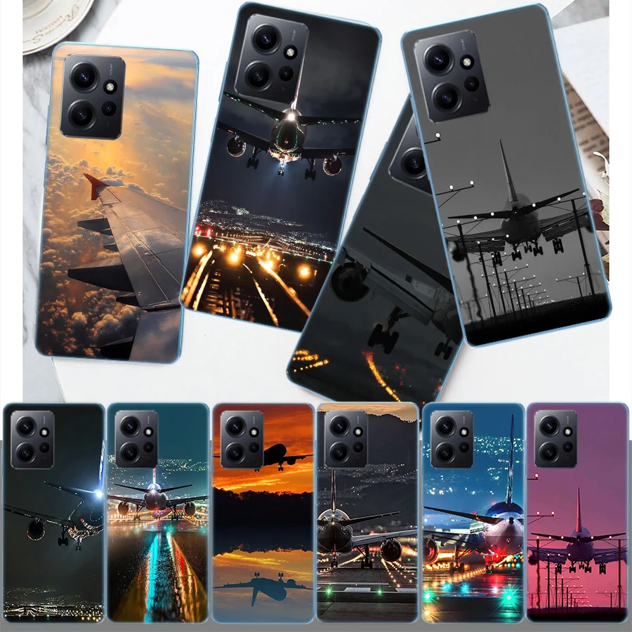 Airport Shuttle Transportation Cover Case For Xiaomi Redmi Note 12S 12 11 Pro Plus 11T 11S 10 5G 10S 9 9T 9S 8 8T 7 5 Pro TPU Ph