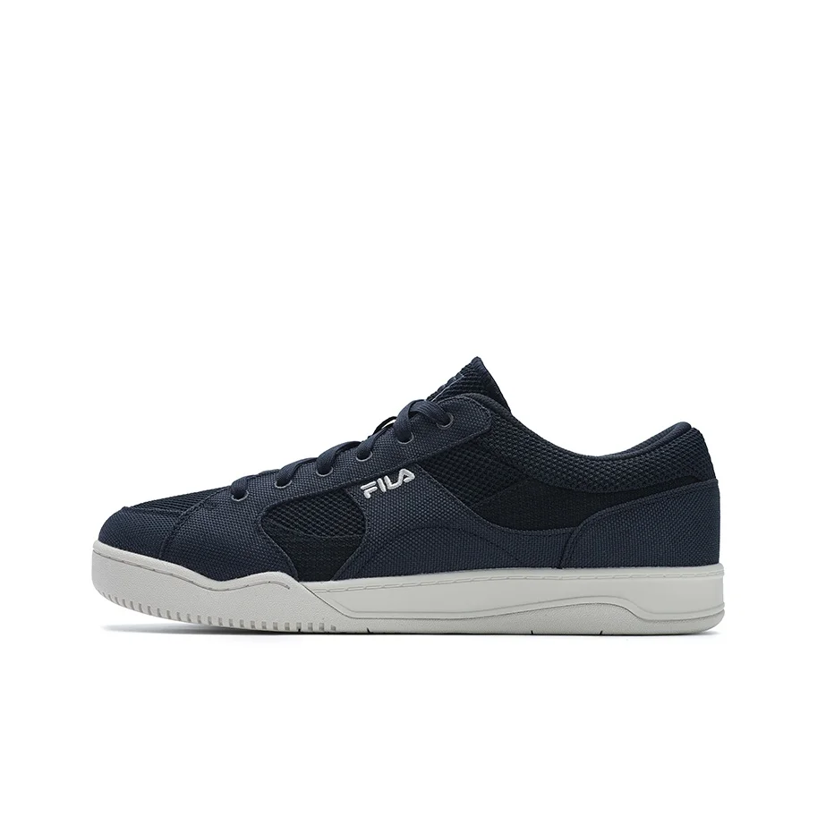 FILA SLANT SHOT Cloud Boat Shoes Low top Canvas Shoes Men's Berry Blue F12M522313FBK