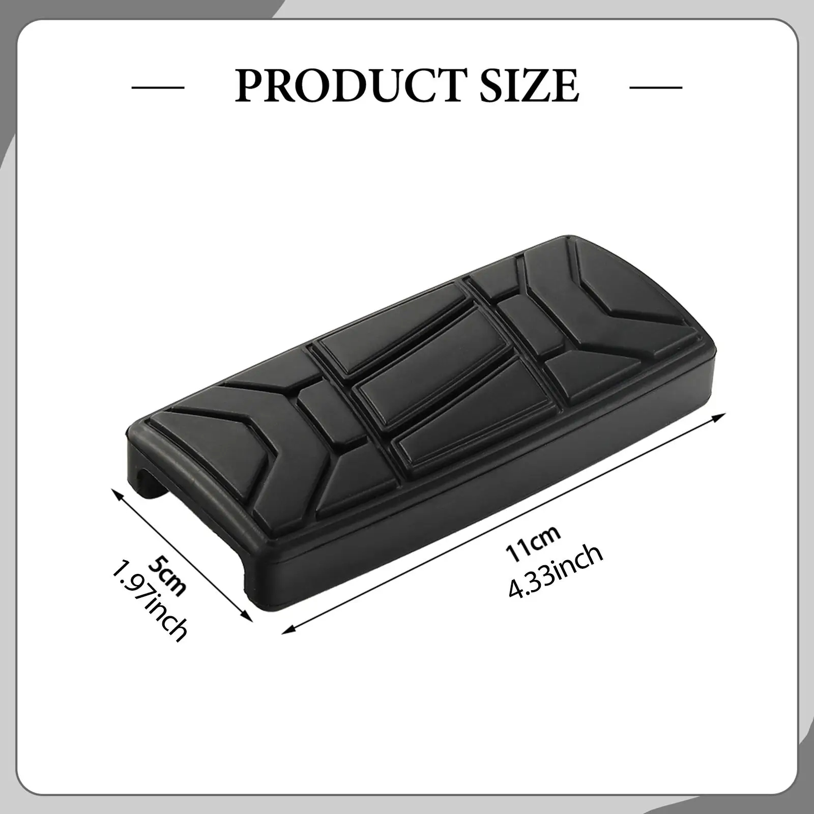 Large Motorcycle Brake Pedal Black Steel Rubber Slip Resistant Foot Peg Easy Installation for Can-am Spyder RS RT ST F3