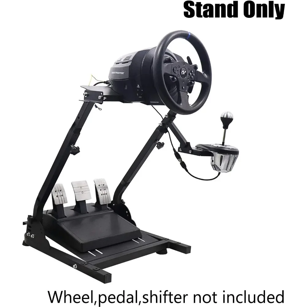 Racing Wheel Stand, Height Adjustable & Foldable Steering Wheal Stand Compatible with Logitech G25,G27,G29,G920 Gaming Cockpit