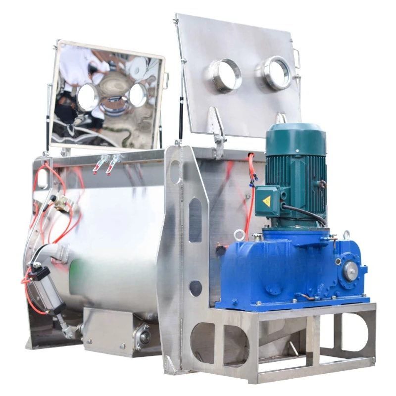 Refractory chemical raw material fine powder double shaft mixer