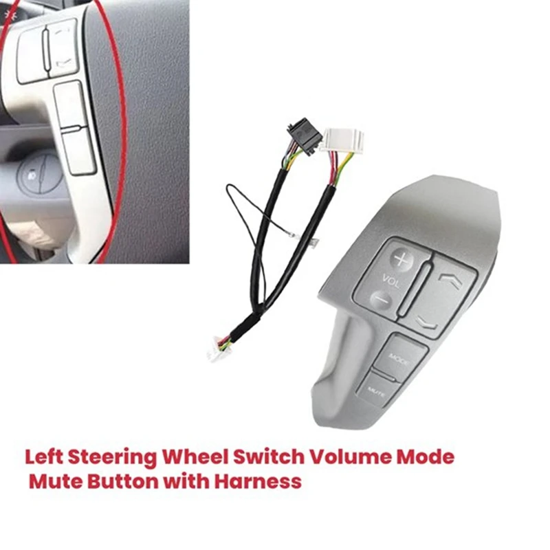 Super Sale 1Pair Steering Wheel Cruise Switch & Volume Button with Wire 96700-4H400UM5 for Hyundai I800 H1 Starex 07-18 561904H9