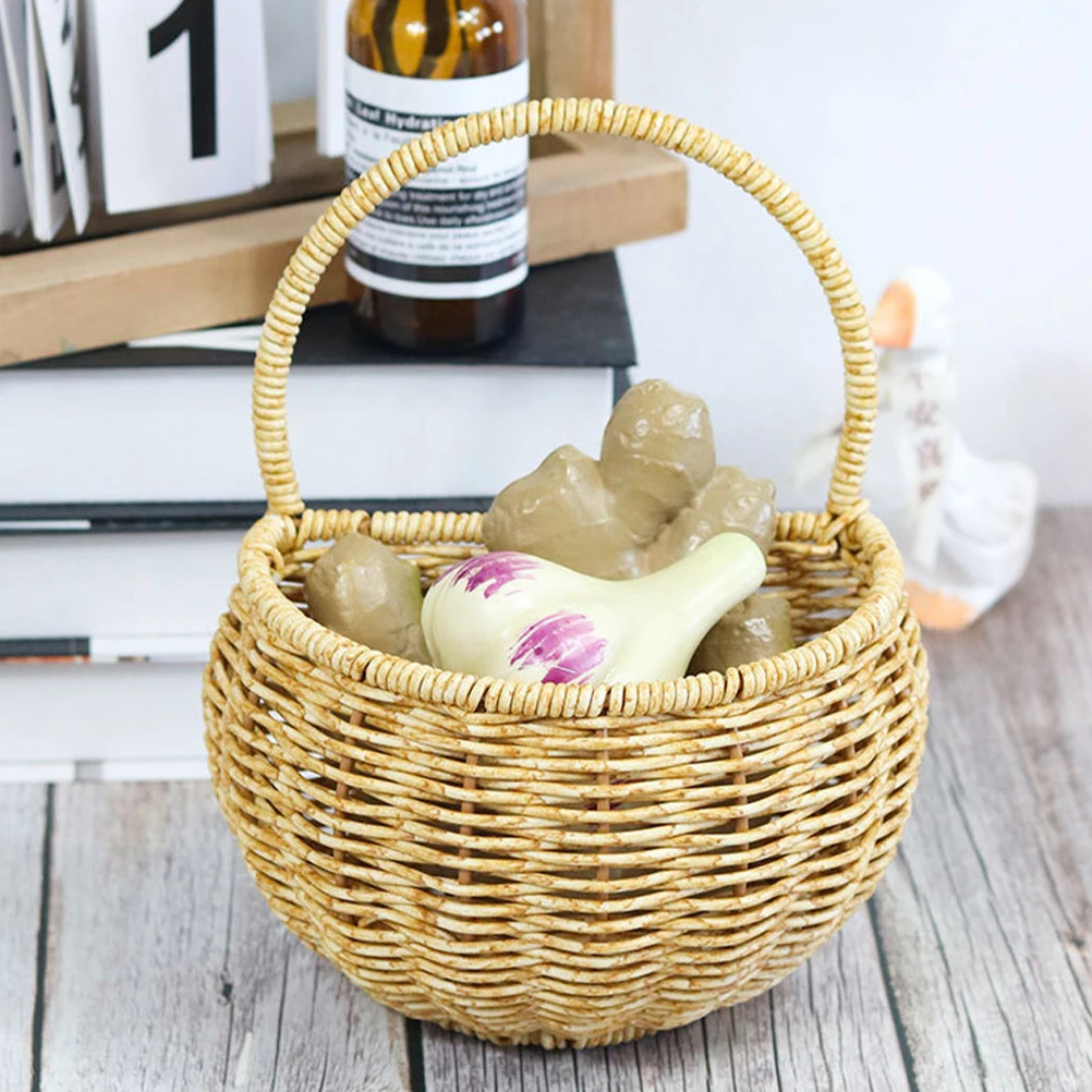 

Wall Mounted Egg Basket Small Kitchen Vegetable Fruit Baskets Hanging Storage Organizer Saves Space Bananas Onions Tomatoes