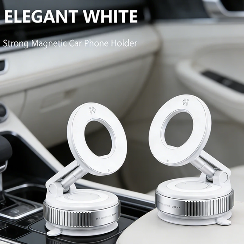 

Vacuum Magnet Bracket Upgraded Version Multi-angles Adjustment Strong Magnetic Suck Design Foldable Car Navigation Phone Holder