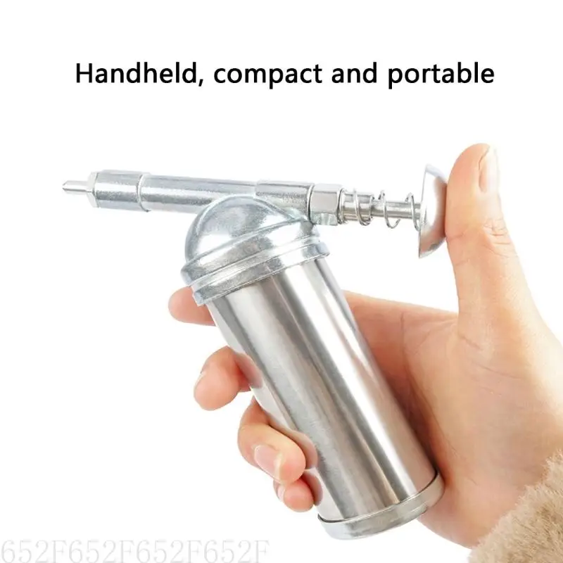 

652F Heavy Duty 85cc Mini Hand Operated Grease Guns Handheld Oiler Pressure Tool for Automotive and Machinery Maintenance
