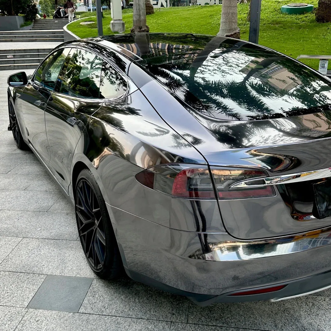 TRG film high-quality vehicle color changing film: metal tungsten steel (glossy PET vinyl film - original car paint series)