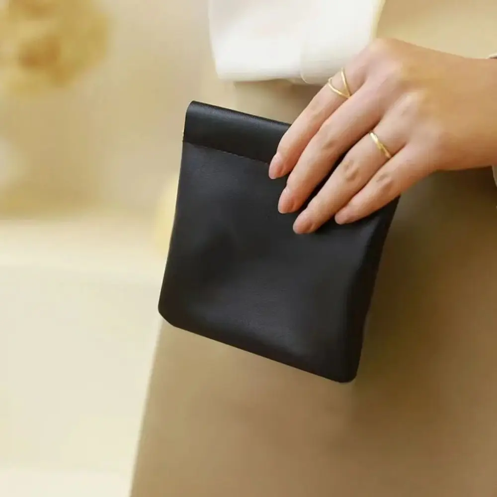 

Simple Lipstick Makeup Storage Bag Women Fashion Portable Mini Key Jewelry Cosmetic Organizer Pouch Handbag Pu Small Bags Gift