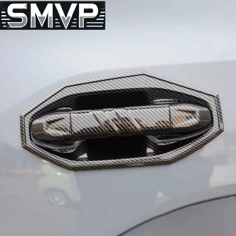 For JETOUR Traveler T2 2023+ Car Door Bowl Handle Frame Modification Body Door Handle Trunk Decorative Bright Strip Patch