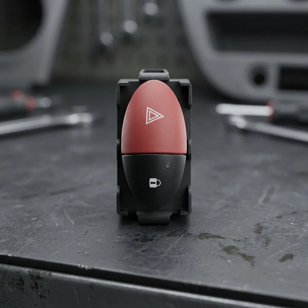 Switch Button For Renault for MASTER Hazard Light Switch Dashboard Control Knob Hazard Light Switch Robust Durability Design