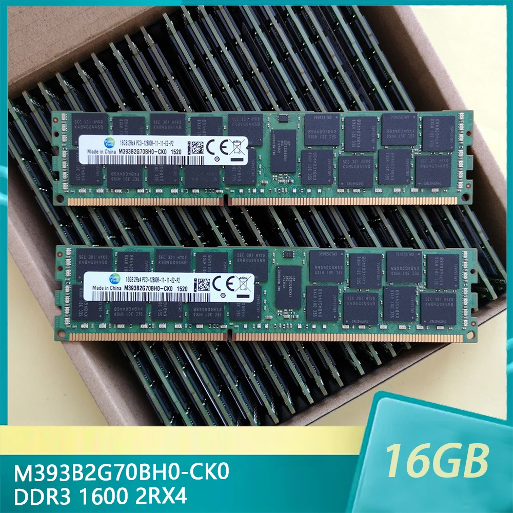 

1 шт. M393B2G70BH0-CK0 16 ГБ 16 ГБ для Samsung RAM DDR3 1600 2RX4 PC3-12800R серверная память