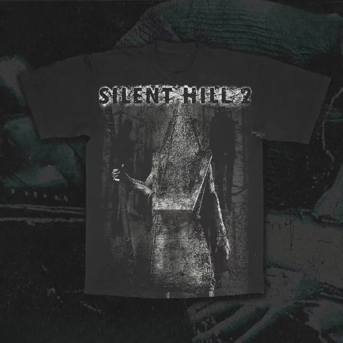 Silent Hill 2 Pyramid Head Vintage  Horror Game  Graphic T-Shirt Cotton Men Women Streetwear Tee