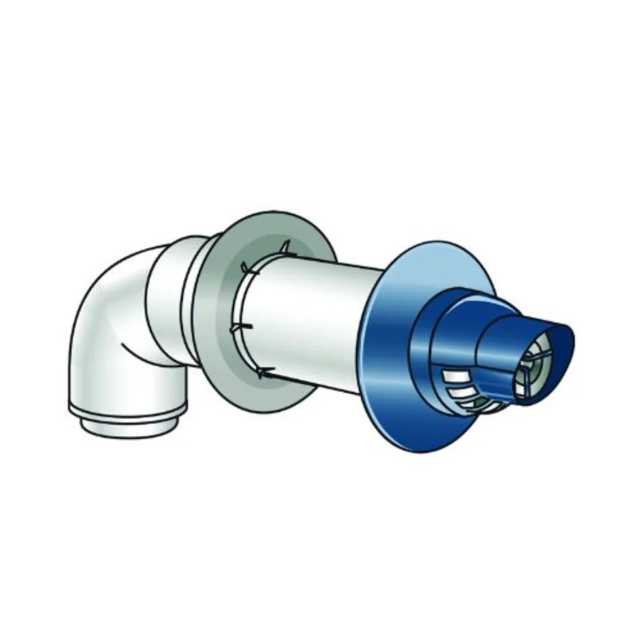 

Rinnai 223181 111 2 Universal NonCondensing Plastic Horizontal Termination Kit for efficient and reliable installation in resid