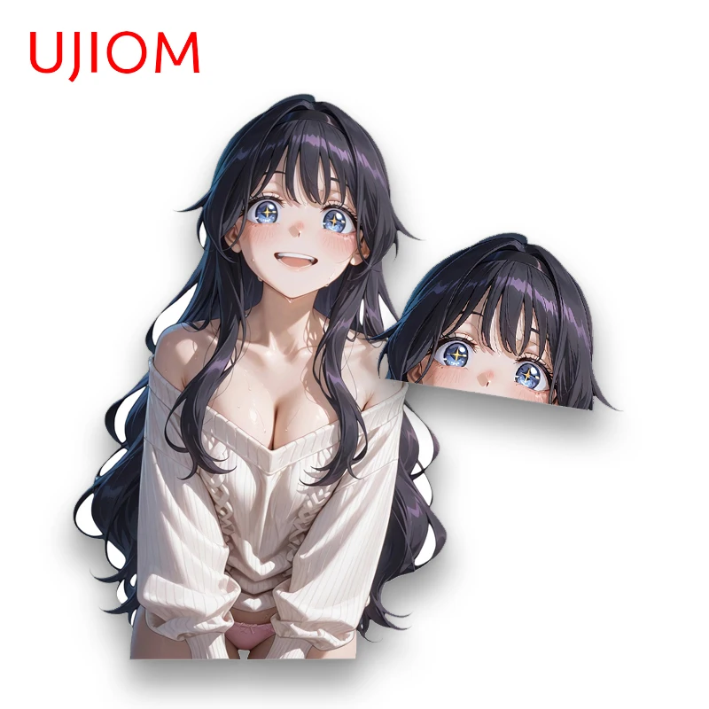 UJIOM Sweet Cute Kaoruko Waguri Wall Sticker Beautiful Anime Girl Smart Home Decal Scratch-Proof Room Decoration Accessories