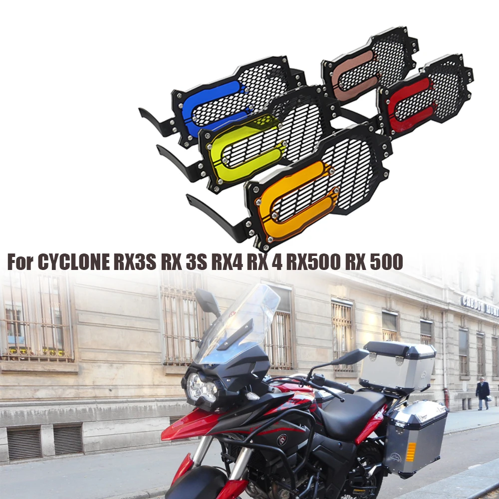 NEW Motorcycle Big And Small Eye Lampshade Headlight Protector Grille Guard Cover For CYCLONE RX3S RX 3S RX4 RX 4 RX500 RX 500