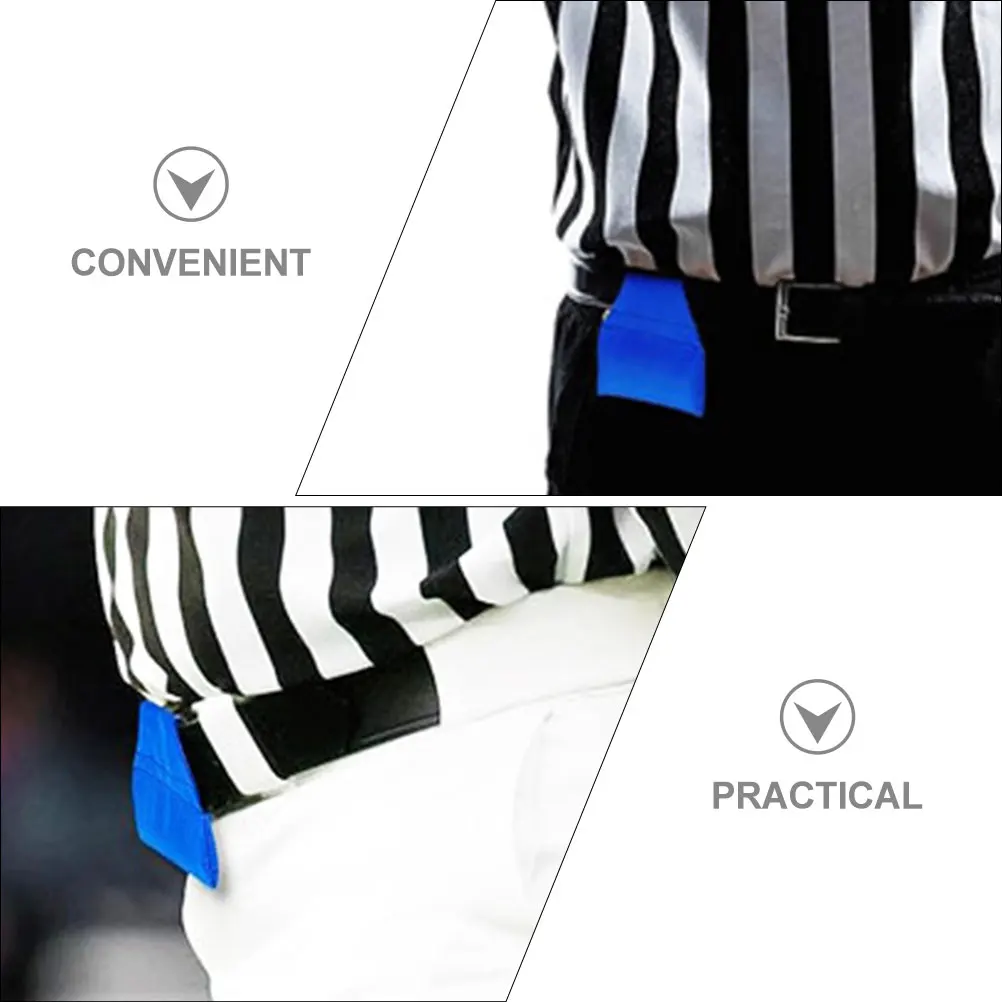 

Football Referee Bean Bag Soccer Equipment Beanbag Training Aids for Large Blue Pouch