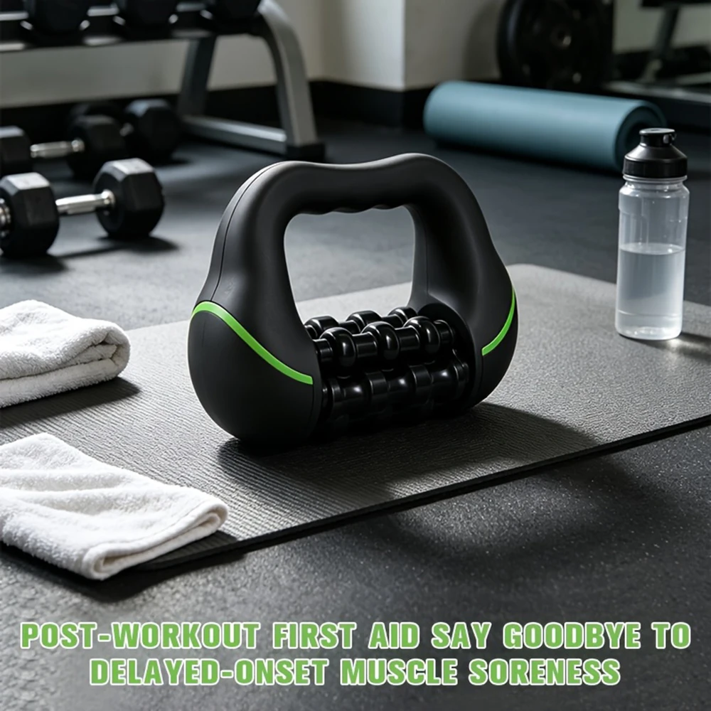 Masseur Percussif à Rouleaux pour Soulagement de la Fatigue Corporelle Totale, Récupération Musculaire Profonde, Rechargeable, Puissant, 8 Modes de Vitesse, 2000 mAh
