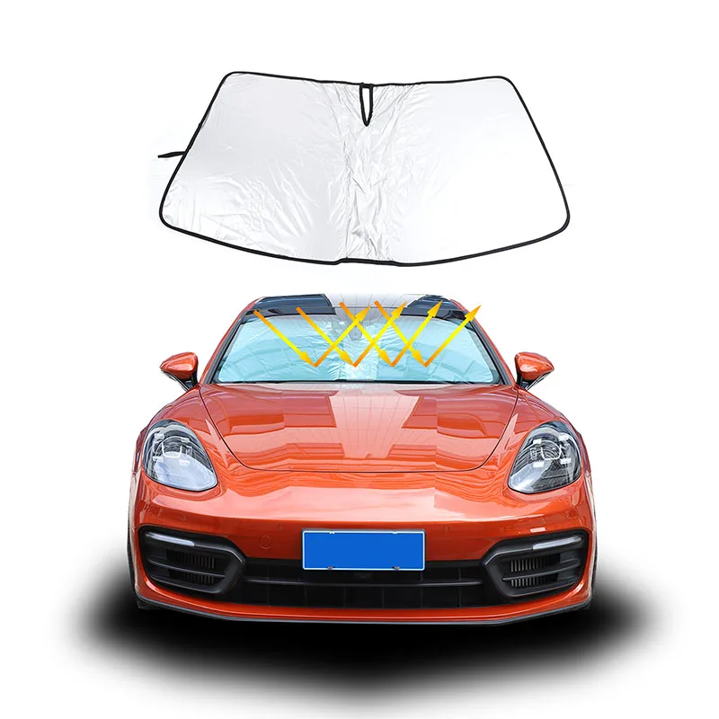 Foldable Car Windshield Sun Shade Front Window Sunshade Cover Visor UV Protection Accessories For Porsche Paramera 2017-2023