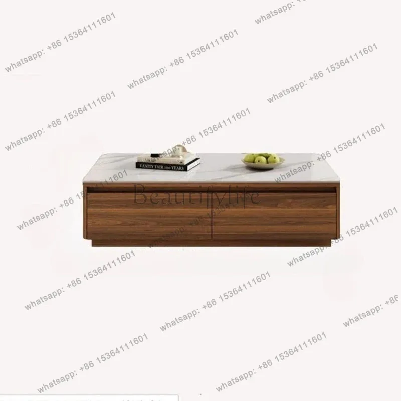 XX.Light Space Saving Coffee Table American Collectable Center Table Minimalist European Tavolino Salotto Living Room Furniture