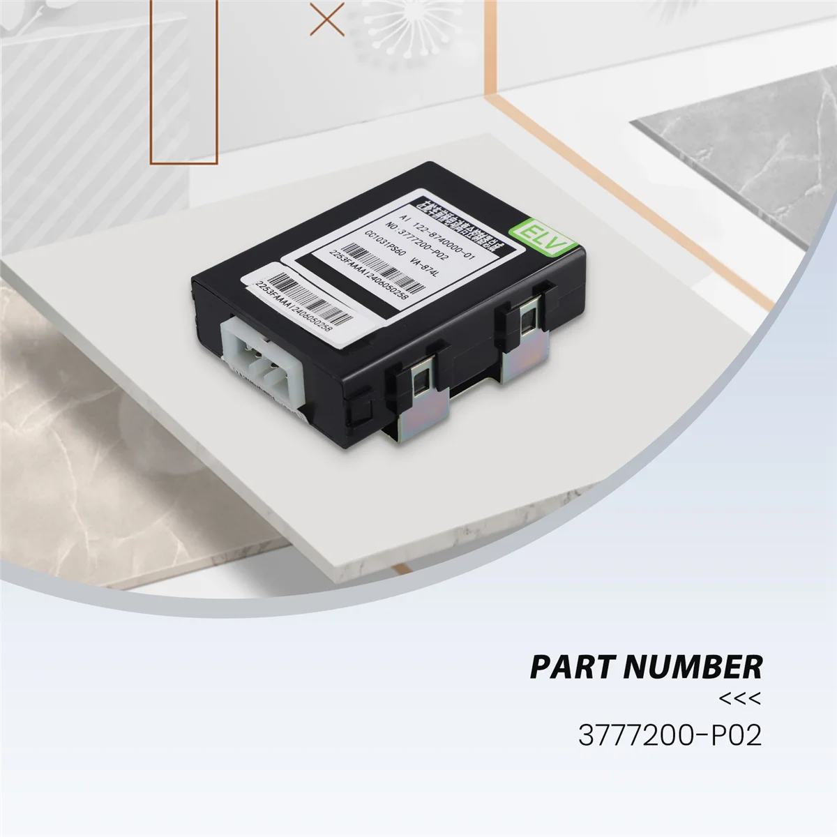 Front Axle Electric Clutch Controller 3777200-P02 for Great Wall Wingle 5 CC1031PS60 European Version