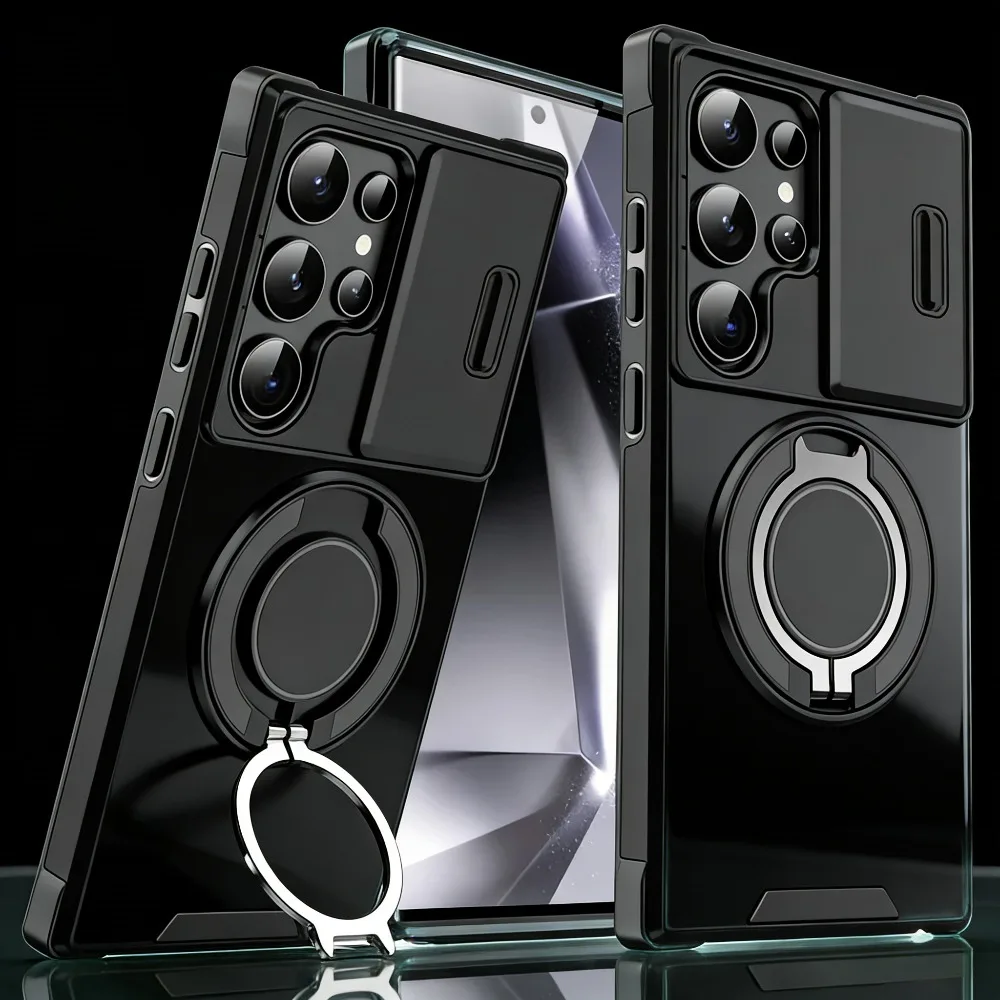 For MagSafe Magnetic Ring Holder Phone Case for Samsung S26 Ultra S25 Edge S24+ S23 S22 S21 S20 FE A56 A26 A17 A16 A07 A06 5G