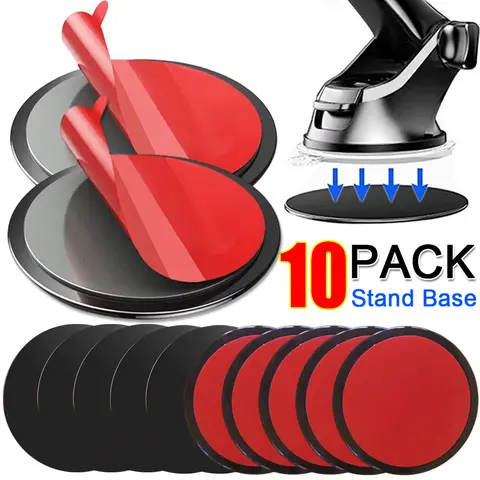 Base universale per supporto adesivo per cruscotto con ventosa per auto per staffe GPS di navigazione Supporto per telefono cellulare per auto rotondo da 80 mm