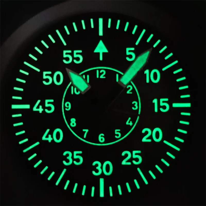 29mm Pilot Watch Dial Hand Set Super Green Luminous Fit NH34 NH35 NH36 NH38 ETA2824 2836 PT5000 Miyota Series Movement WatchPart