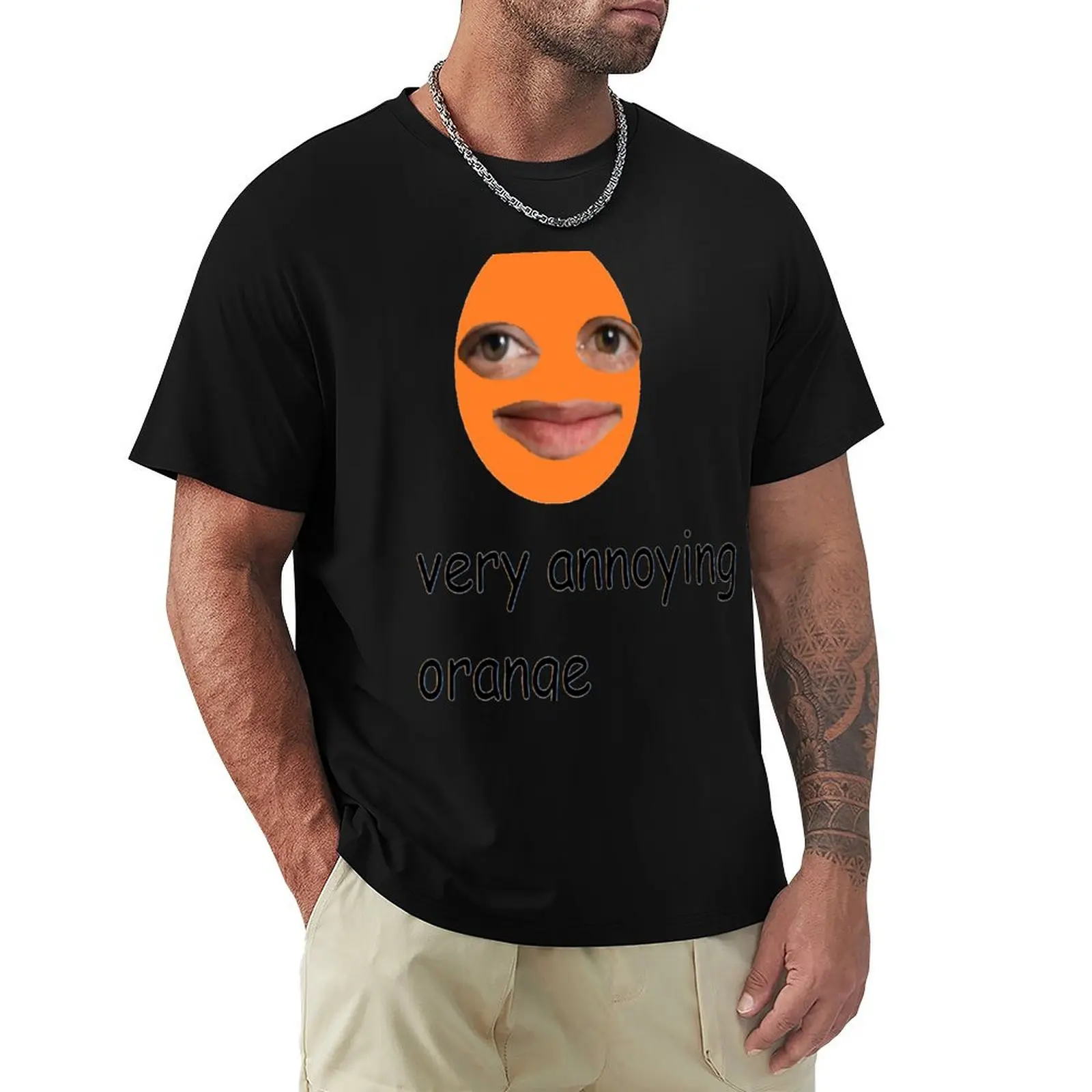 Very Annoying Orange T-Shirt man t shirts cotton T-Shirt