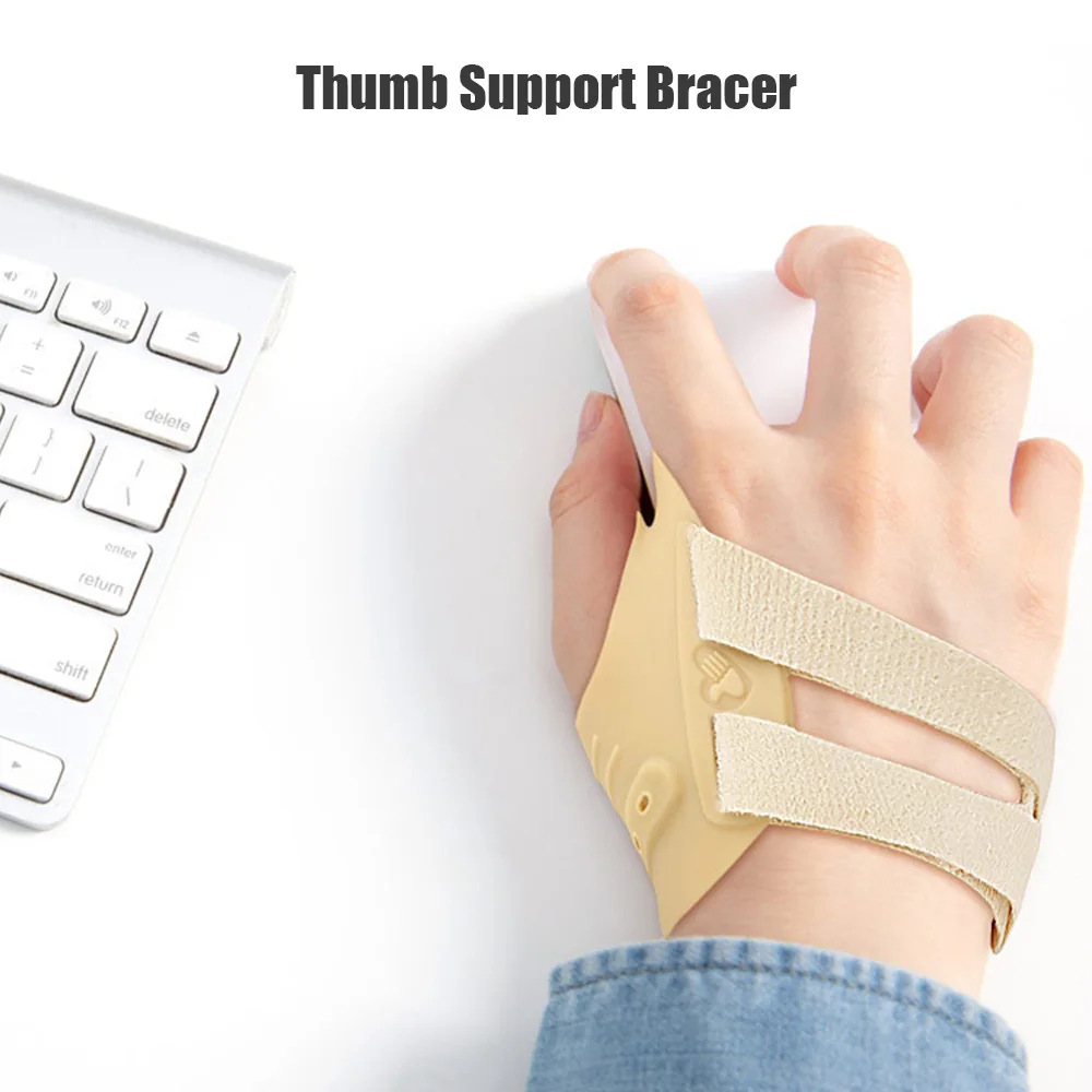 Thumb Brace Joint Orthosis Pure Color Splint Support Lightweight Breathable Right Left Hand Osteoarthritis Pain Relif Tendonitis