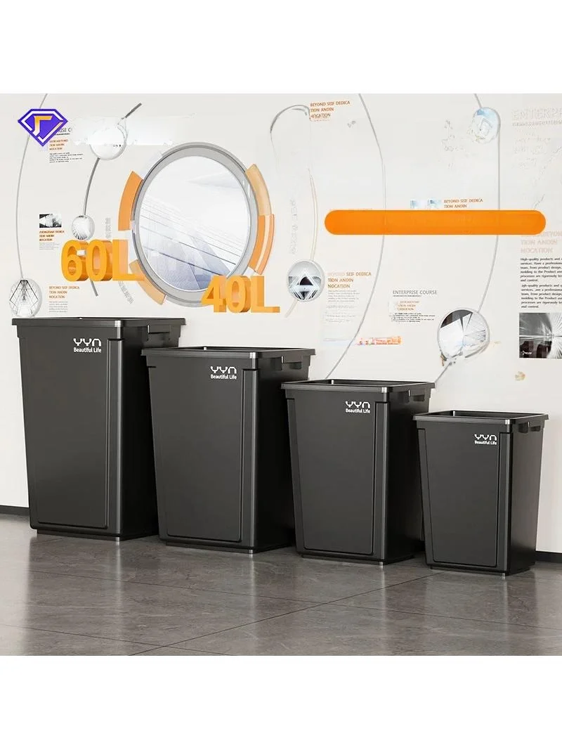 

Большой пластиковый мусорный бак емкости для улицы с крышкой, многослойный кухонный контейнер для хранения, глубокий цветной мухообразный офисный домашний декор