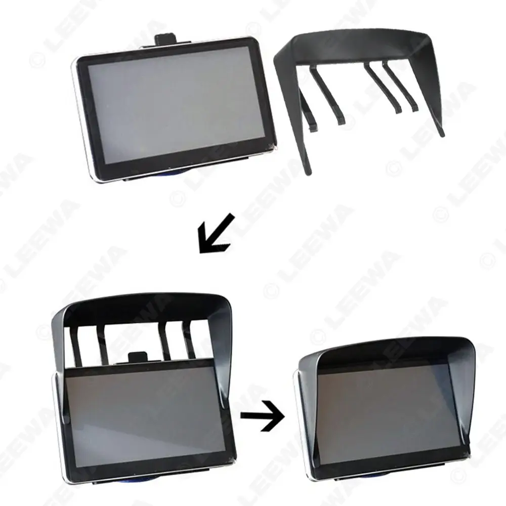 7 Inch GPS Sunshade Visor Plastic Professional Navigator Sun Shade Portable Navigation Device Anti Reflective