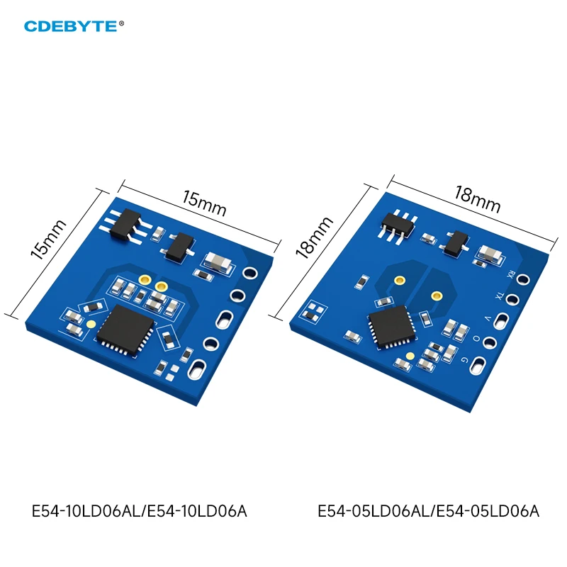 Radar Sensor Module 5.8/10GHz CDEBYTE E54 Series Module Light-Sensitive Detection Distance Measurement Human Detection