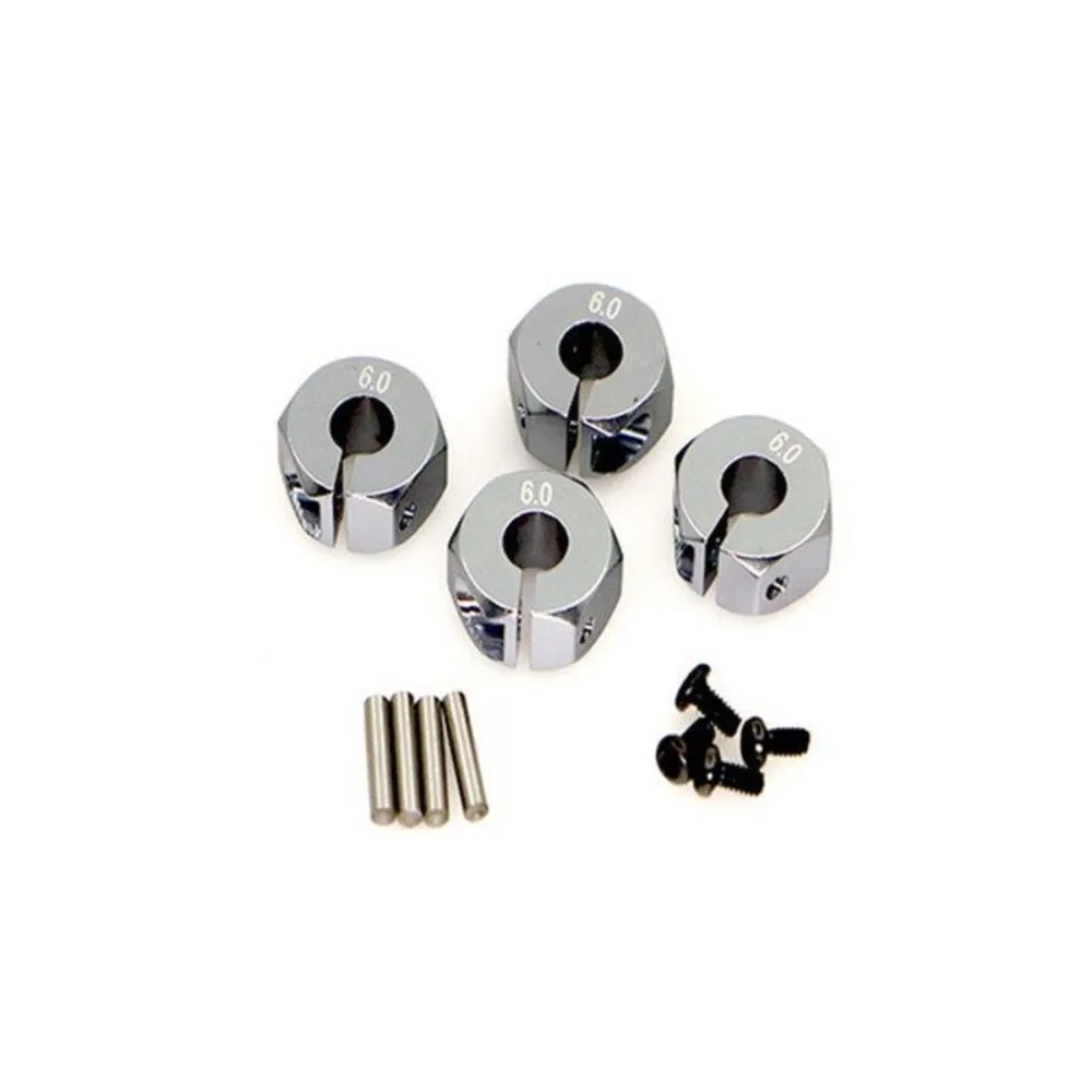 4 個ホイール六角ドライブハブ 6 7 ミリメートルアルミクローラーホイール部品複数の色ピンネジ付き HSP HPI タミヤ