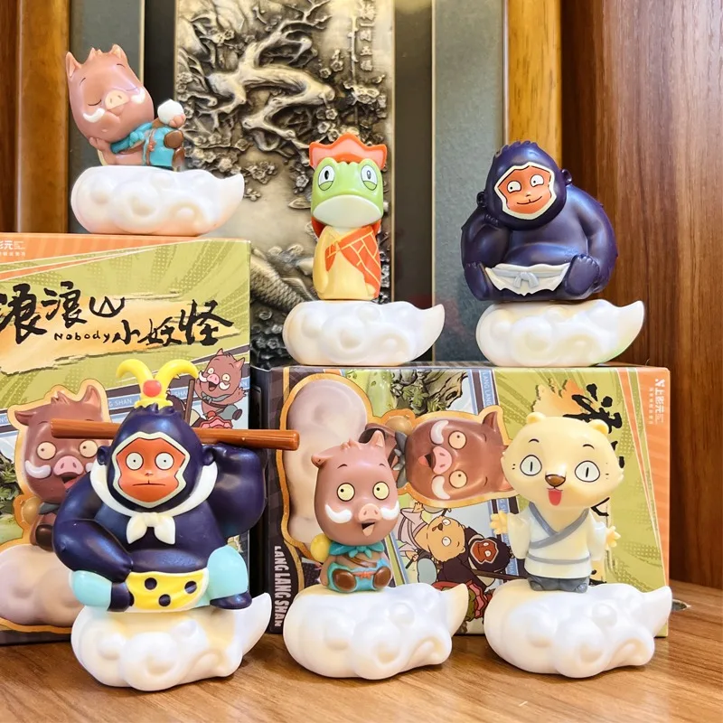 

In Stock Original Genuine Version Langlangshan Little MonsterFull Set of Treasure Box Mobile Phone Model Collection HolidayGifts