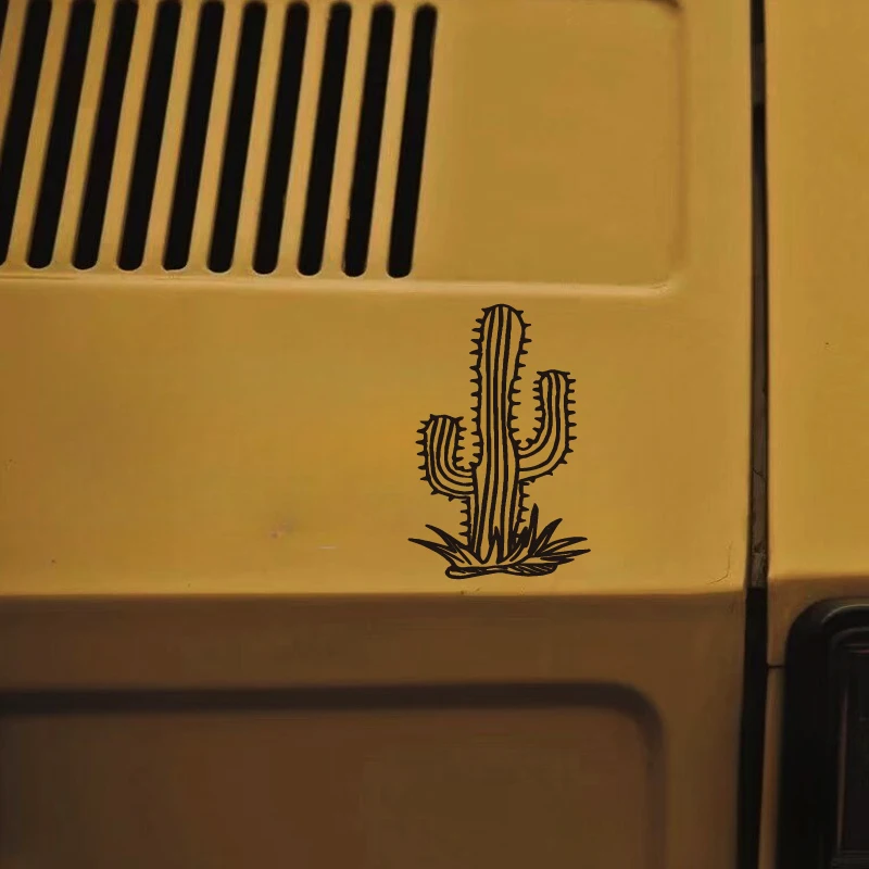 Natural Desert Cactus Adventure Waterproof Stickers For Car Motorcycle Glass Laptop Creative Decor