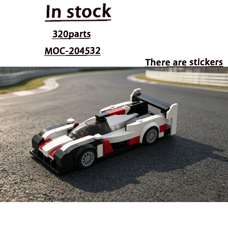 MOC-204532 New Classic Sports Iconic Supercar Racing 320-piece Holiday New Year Educational Building Block Model Toy Gift