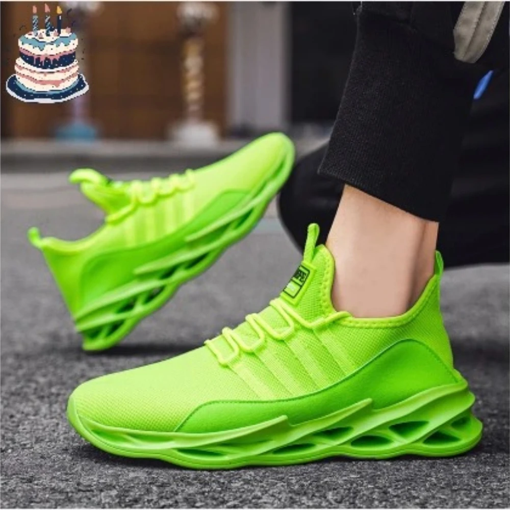 

Blade sole ultra light sports mesh lazy shoes running shoes